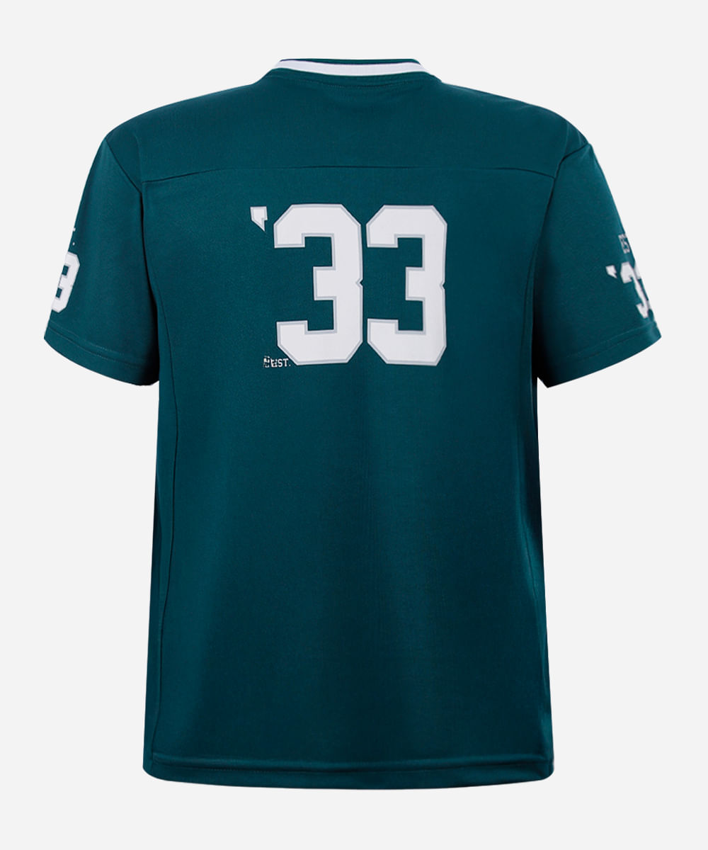 camiseta juvenil manga curta eagles verde