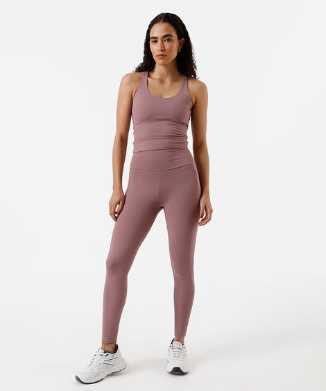 calça legging feminina esportiva com bolso rosa