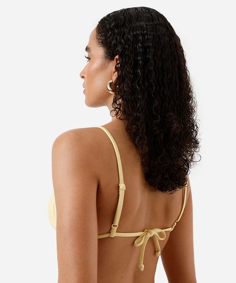 biquíni top cortininha amarelo