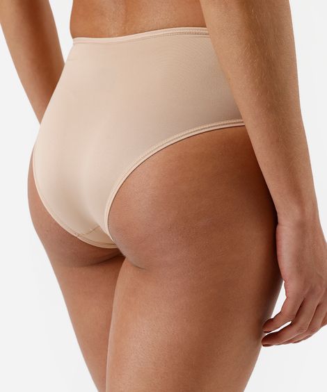 calcinha caleçon feminina delrio bege