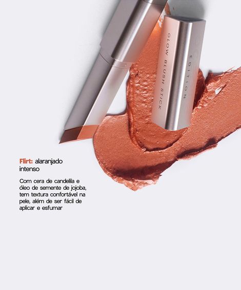 blush bastão océane glow blush stick edition flirt