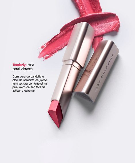 blush bastão océane glow blush stick edition tenderly