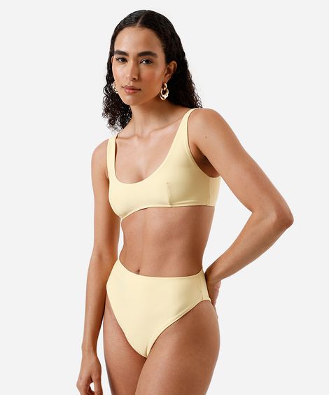 biquíni calcinha hot pant amarelo