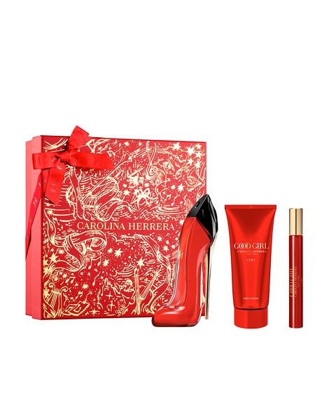 kit perfume feminino carolina herrera very good girl eau de parfum 10ml e 80ml creme corporal 100ml