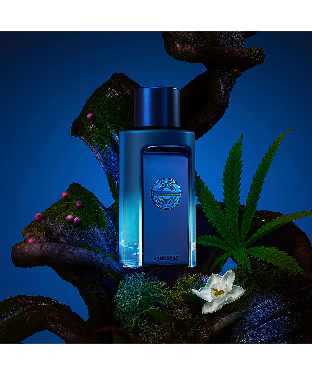 kit perfume masculino banderas the icon supreme eau de parfum intense for men 100ml e desodorante spray 24h 150ml