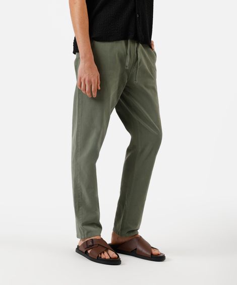 calça jogger masculina de sarja verde