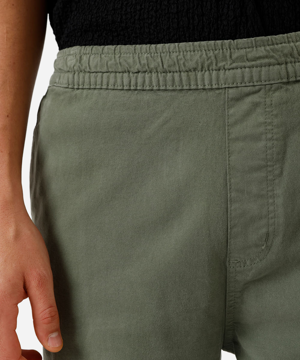 calça jogger masculina de sarja verde