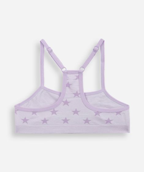 kit de 2 sutiãs juvenil estrelas colorido