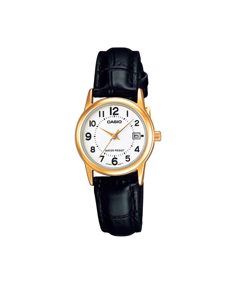 relógio masculino casio analógico ltp v002gl 7budf dourado