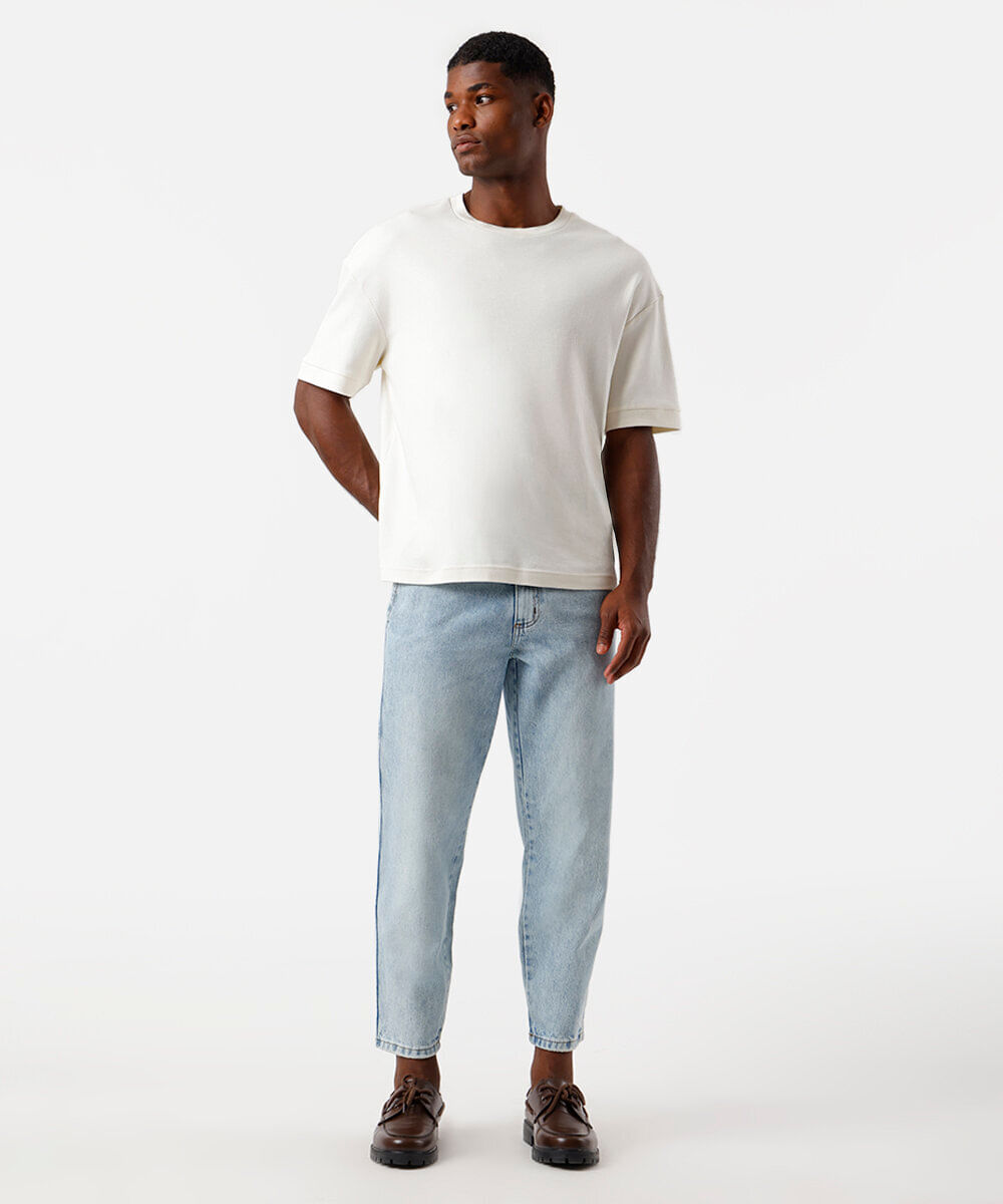 calça chino masculina jeans  azul
