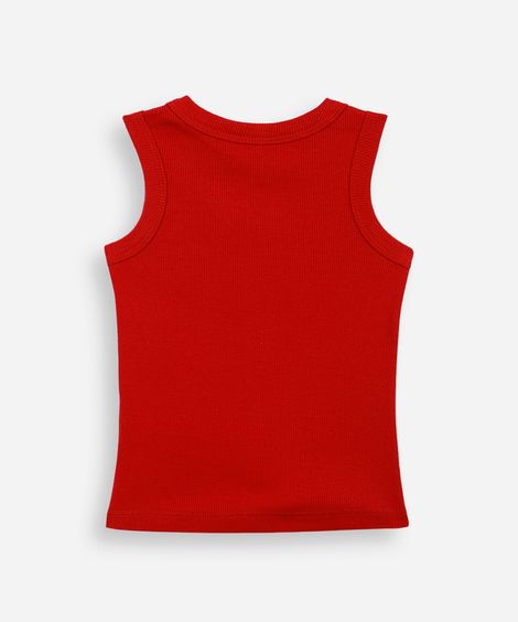 regata infantil bordada hello kitty vermelha