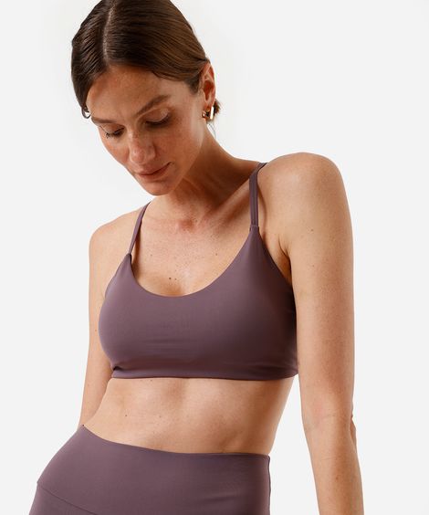 top alça fina feminino de poliamida esportivo ace roxo