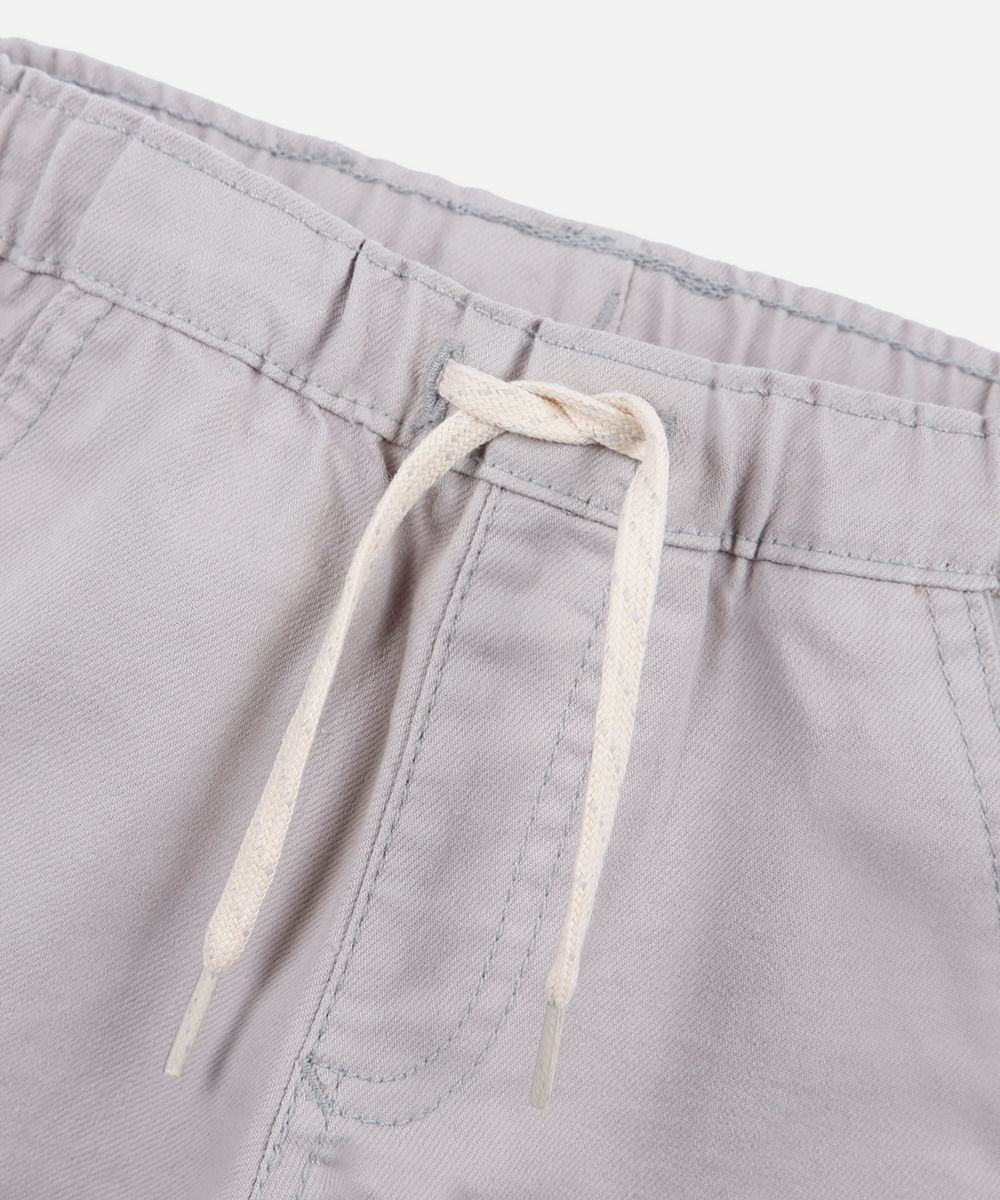calça sarja jogger cinza