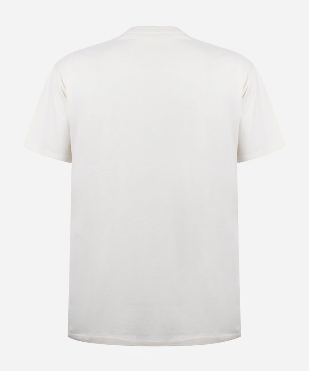 camiseta juvenil comfort listras off white