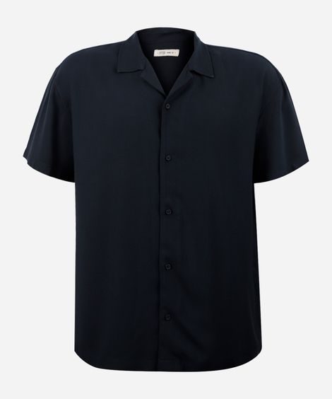 camisa juvenil oversized preta