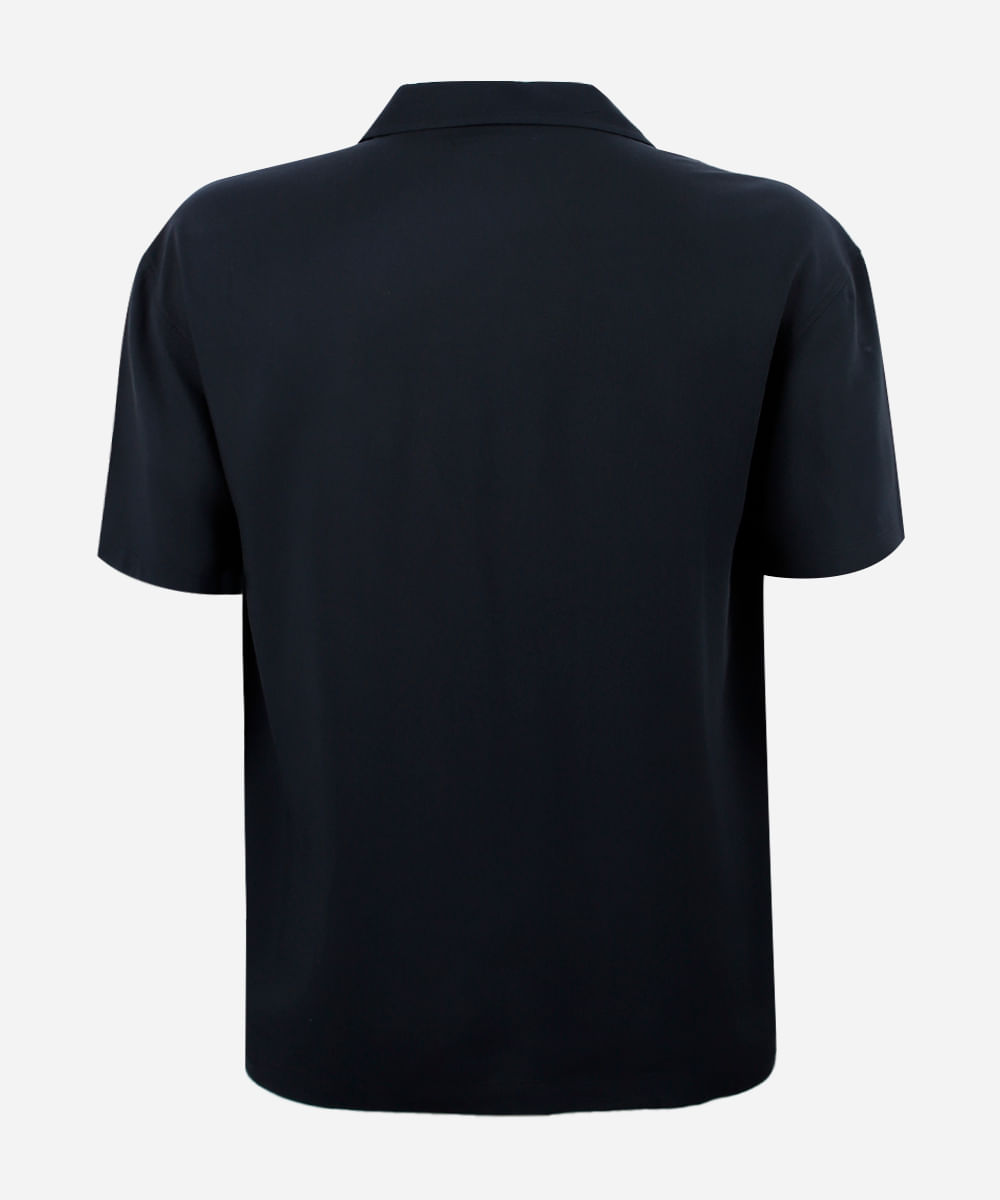 camisa juvenil oversized preta