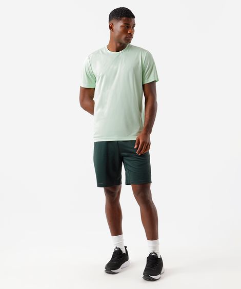 bermuda masculina esportiva texturizada verde