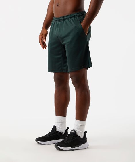 bermuda masculina esportiva texturizada verde