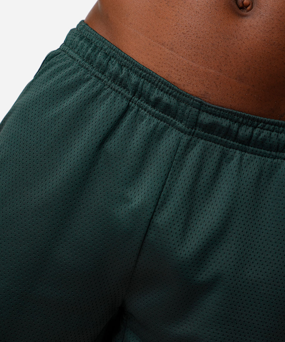 bermuda masculina esportiva texturizada verde