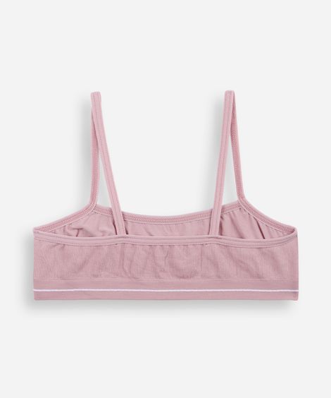 kit de 2 sutiãs infantis de poliamida delrio colorido