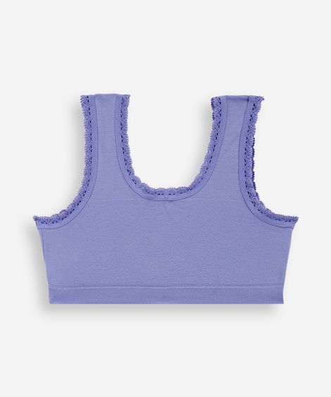 top infantil de algodão selene lilás