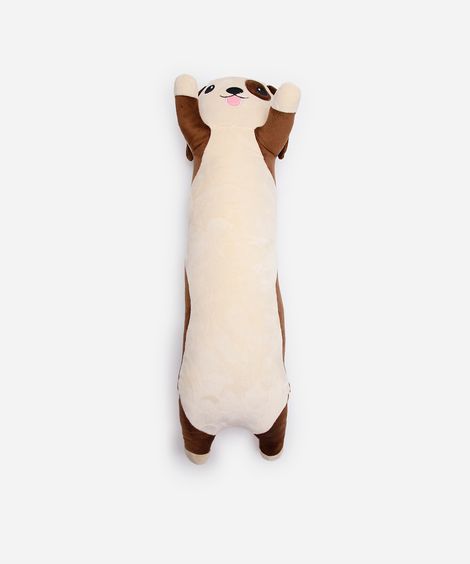 cachorro alongado de pelúcia marrom