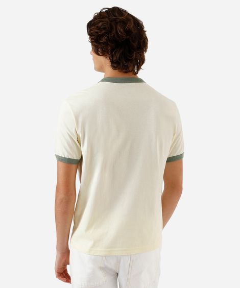 camiseta masculina de algodão bordado zé carioca amarela