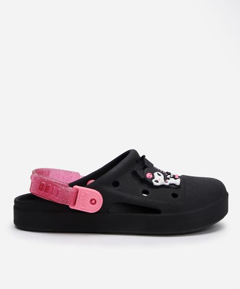 babuche infantil hello kitty grendene preta