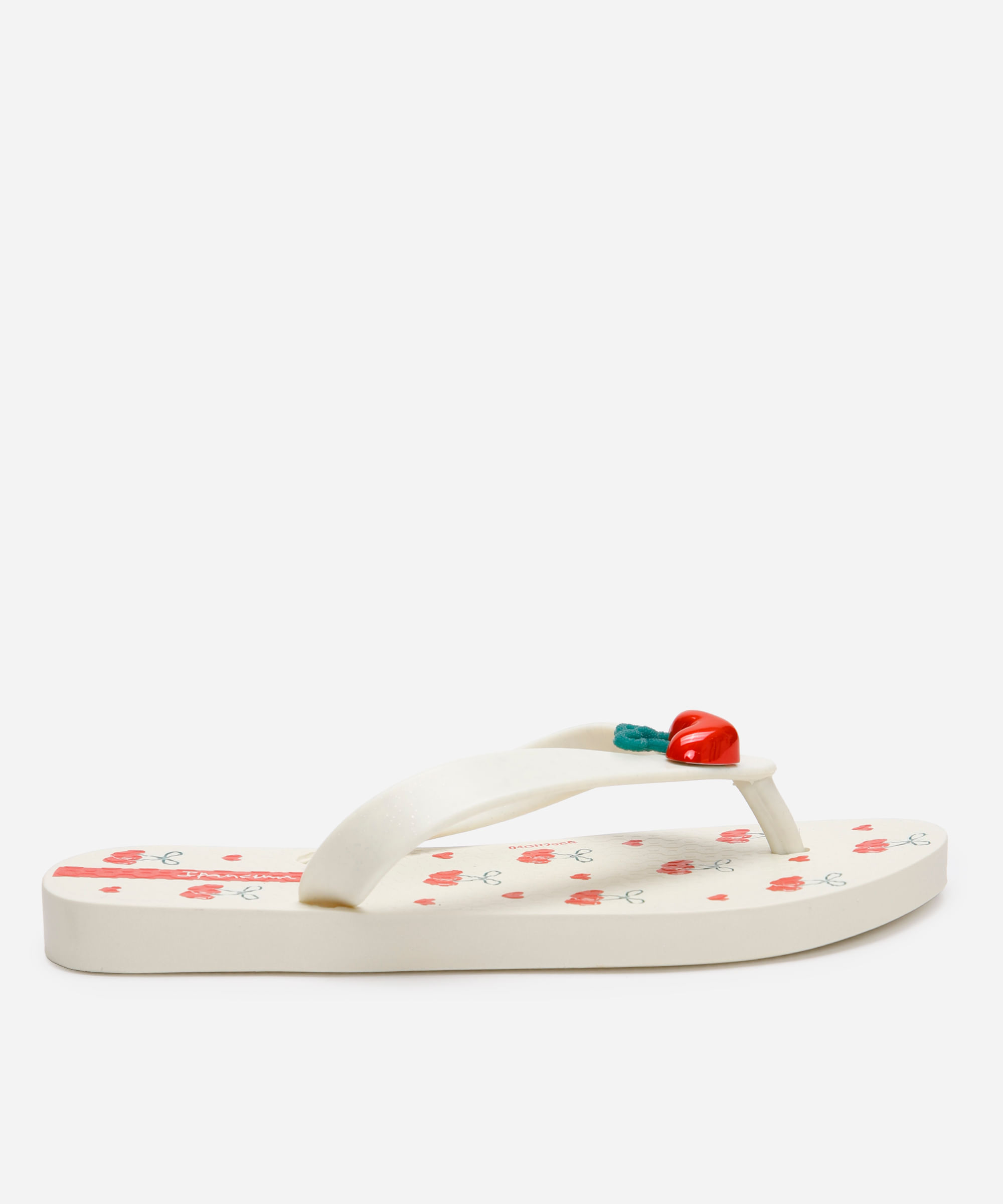 chinelo infantil ipanema cerejas  bege