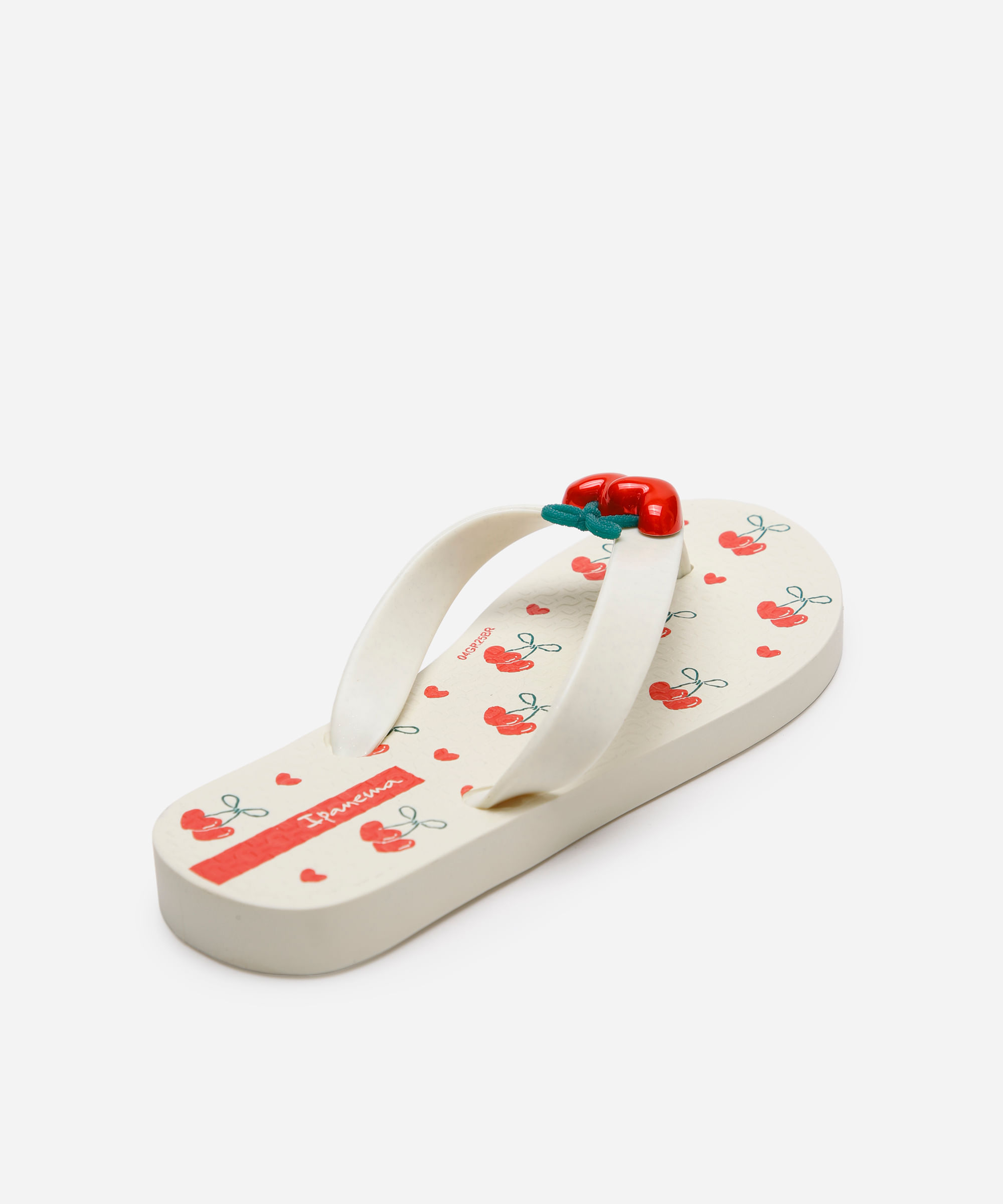 chinelo infantil ipanema cerejas  bege