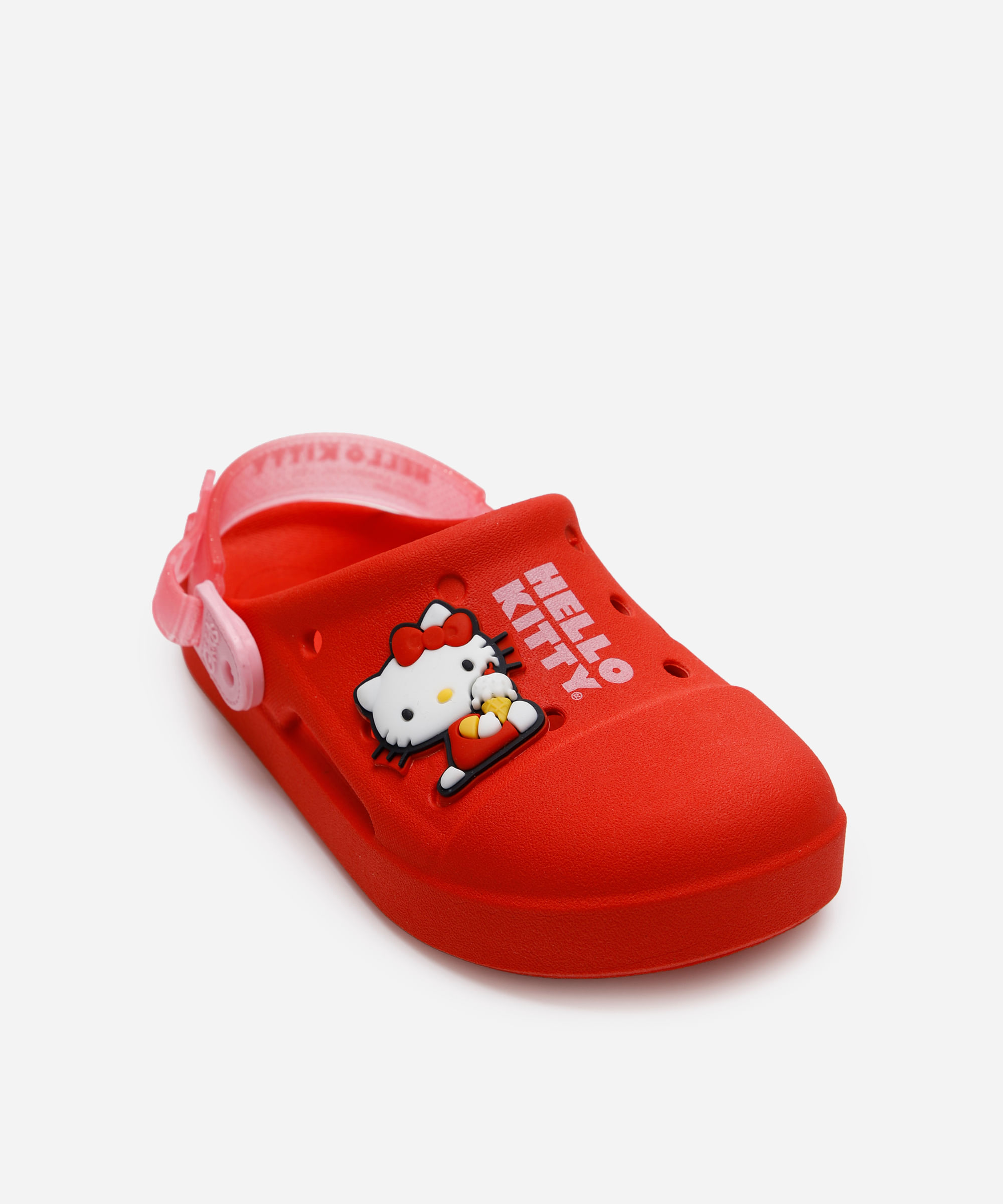 babuche infantil hello kitty grendene vermelha