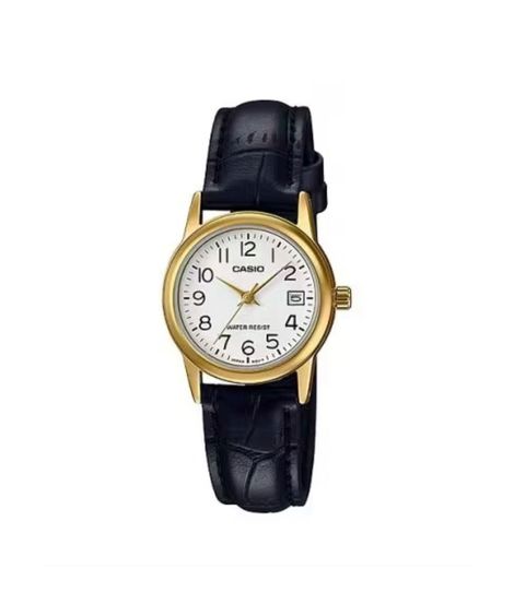 relógio feminino casio analógico ltp v002gl 7b2udf dourado
