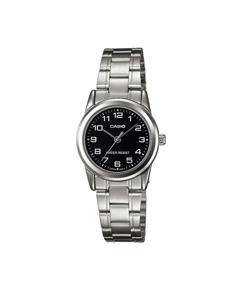 relógio feminino casio analógico ltp v001d 1budf prateado