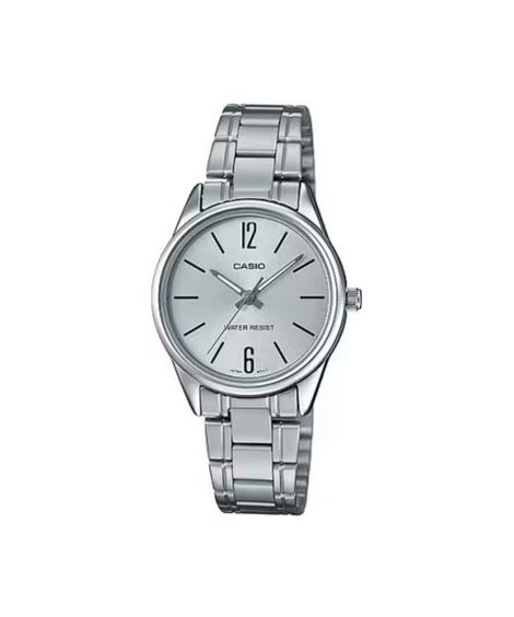 relógio feminino casio analógico ltp v005d 7budf prateado