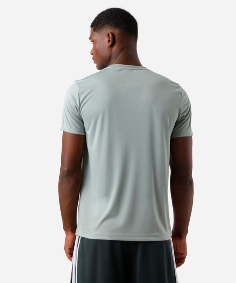 camiseta masculina com listras verde