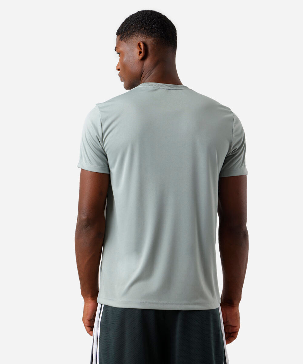 camiseta masculina com listras verde