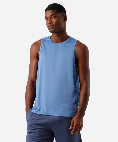regata esportiva masculina com refletivos azul