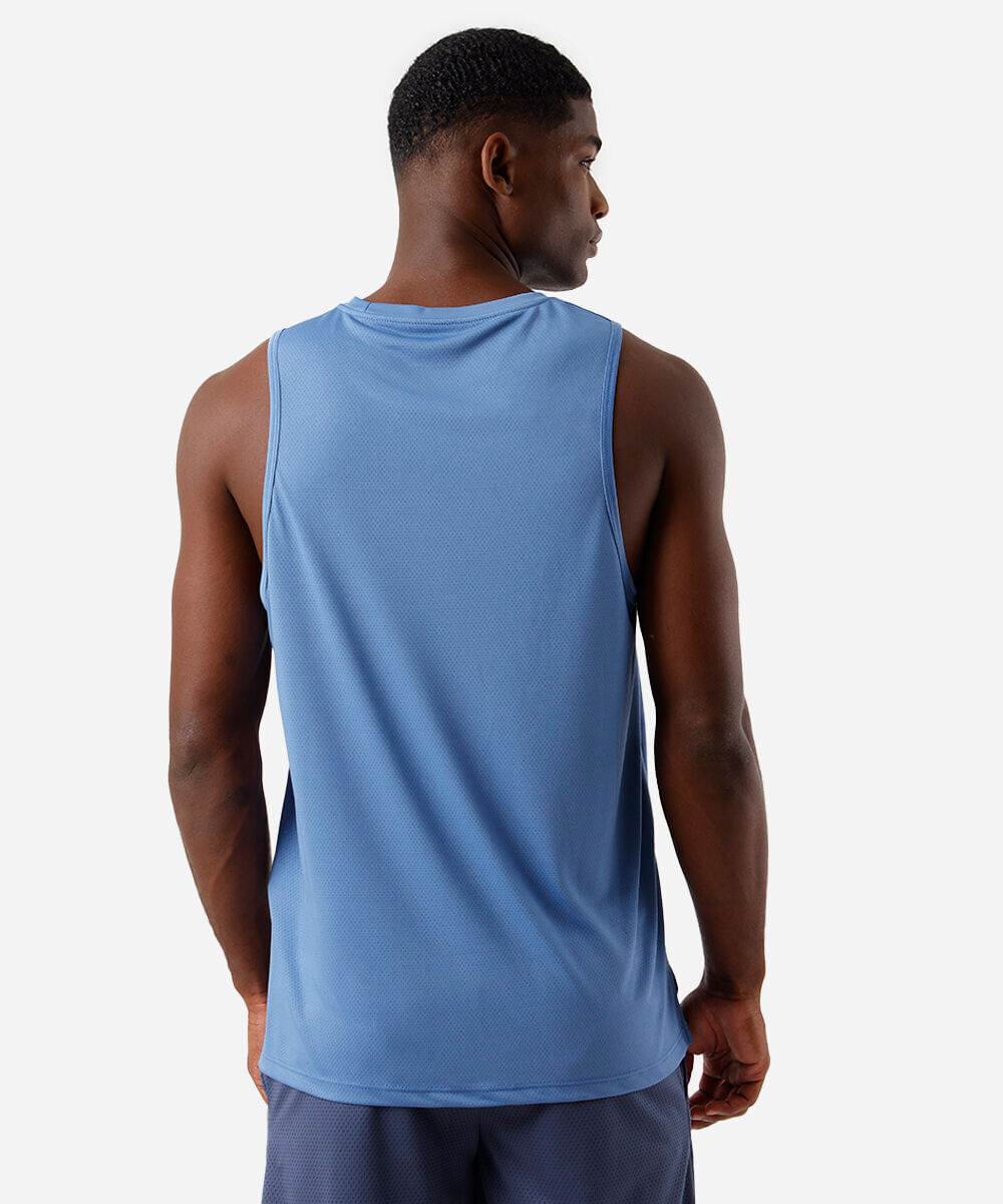 regata esportiva masculina com refletivos azul