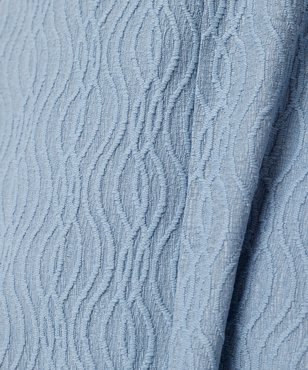 vestido longo alça fina feminino com recorte texturizado azul