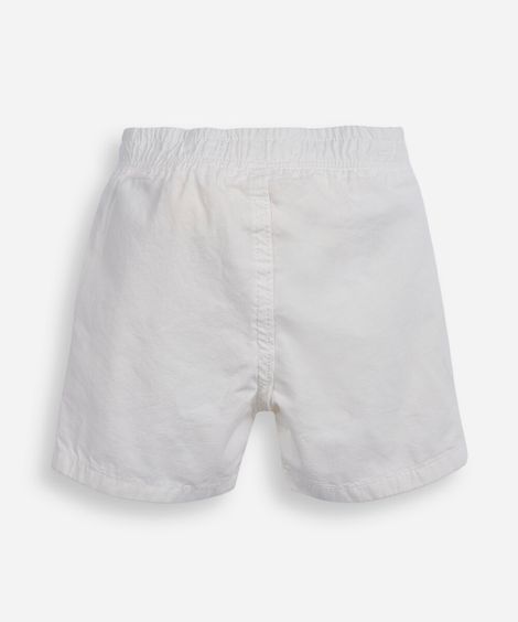 bermuda infantil sarja off white