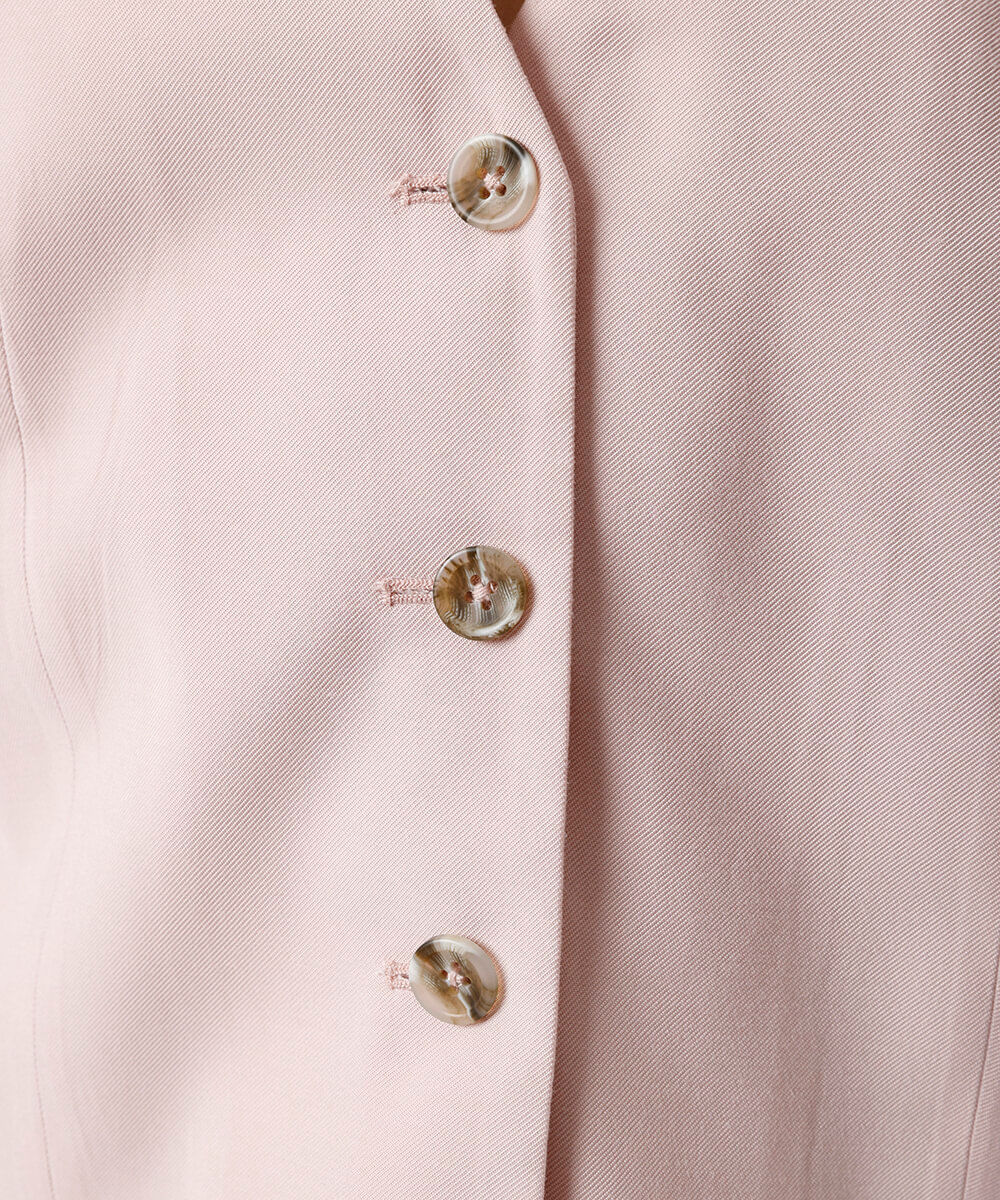 colete de alfaiataria feminino com viscose  rosa