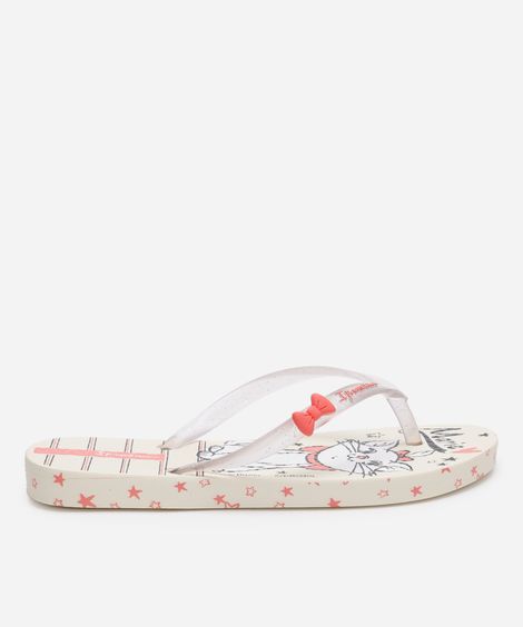 chinelo ipanema infantil marie com glitter bege