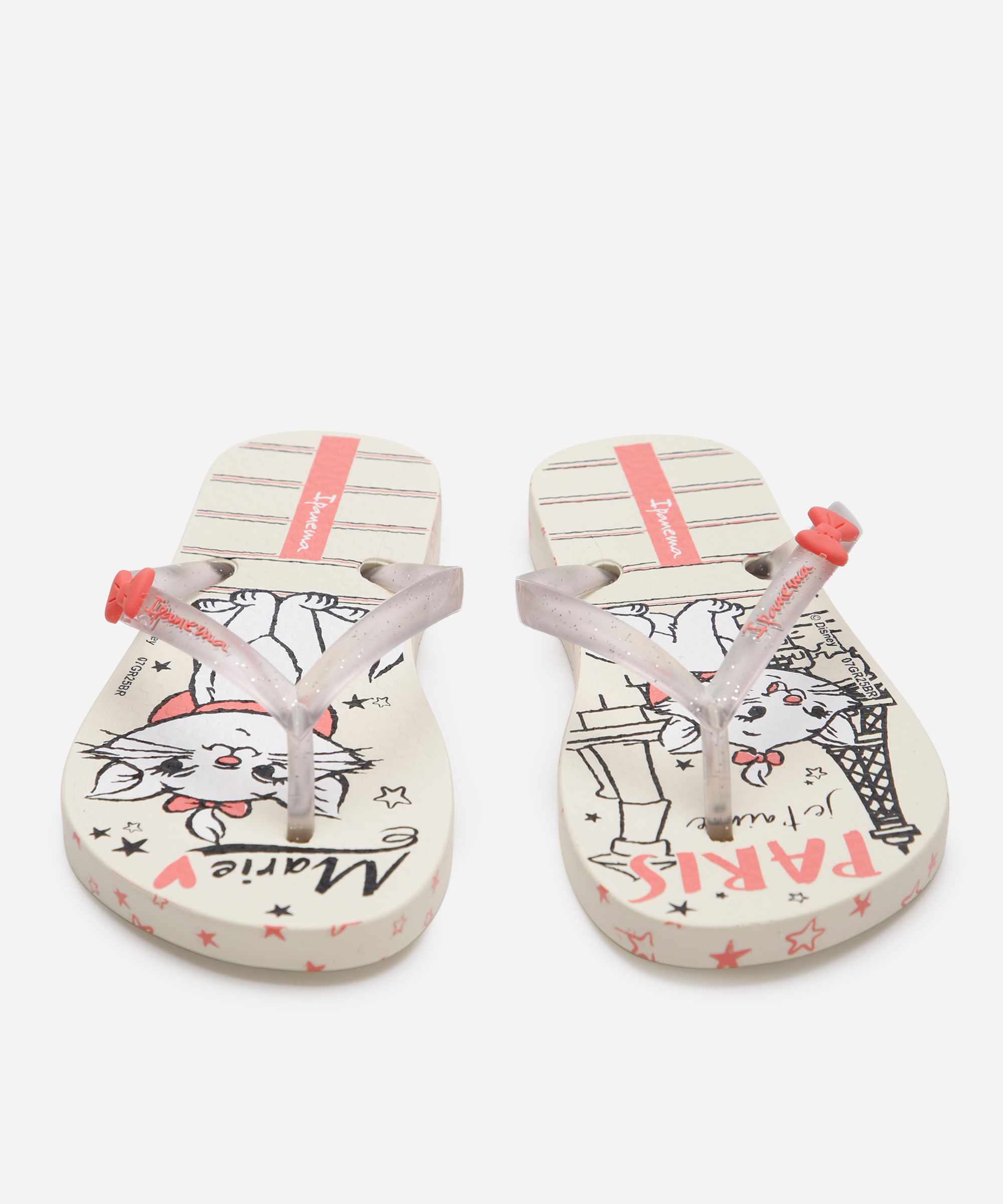 chinelo ipanema infantil marie com glitter bege