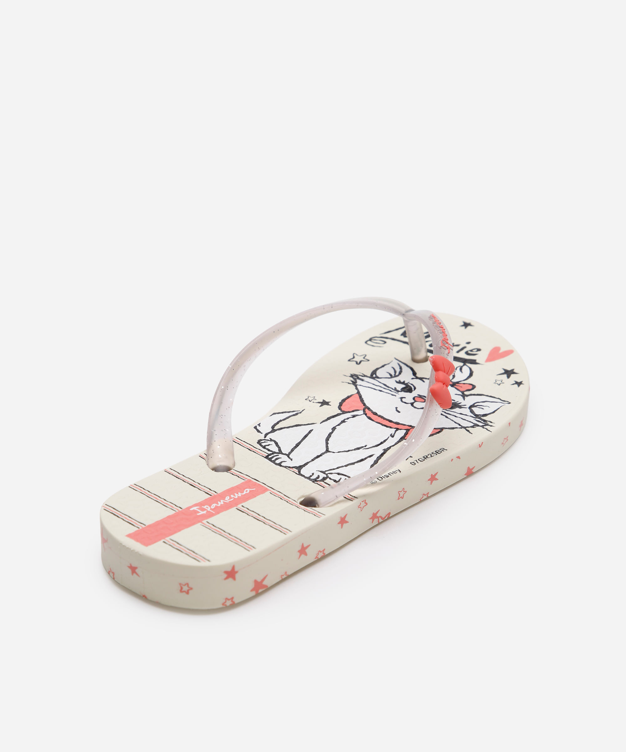 chinelo ipanema infantil marie com glitter bege