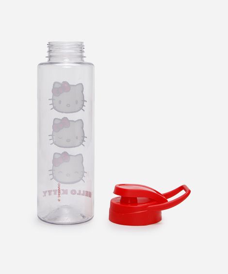 garrafa de plástico hello kitty 750ml vermelho