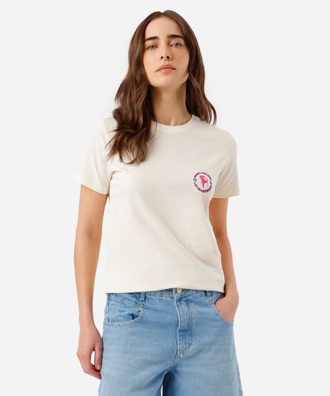 camiseta manga curta latino americana amarelo