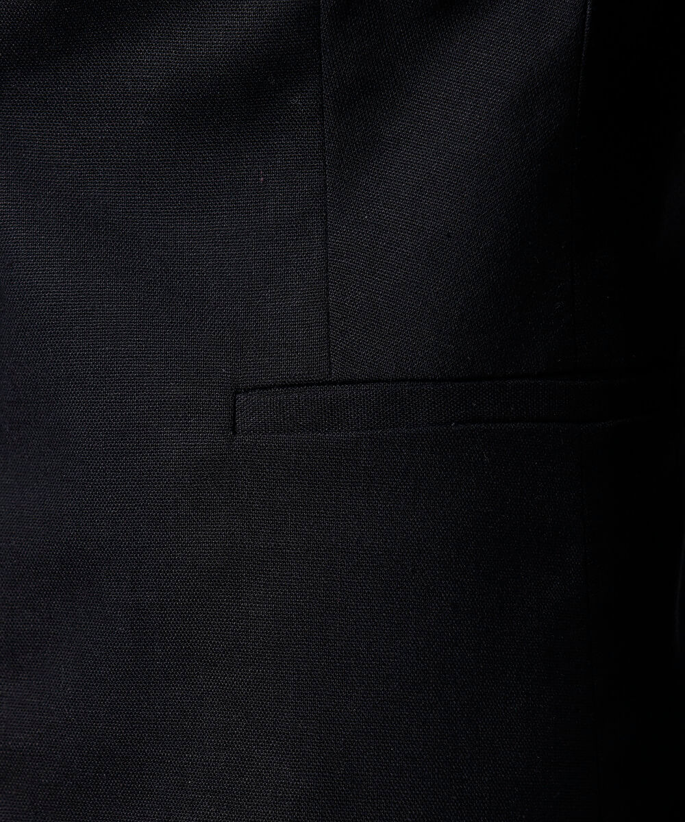 blazer de alfaiataria feminino com linho mindset preto