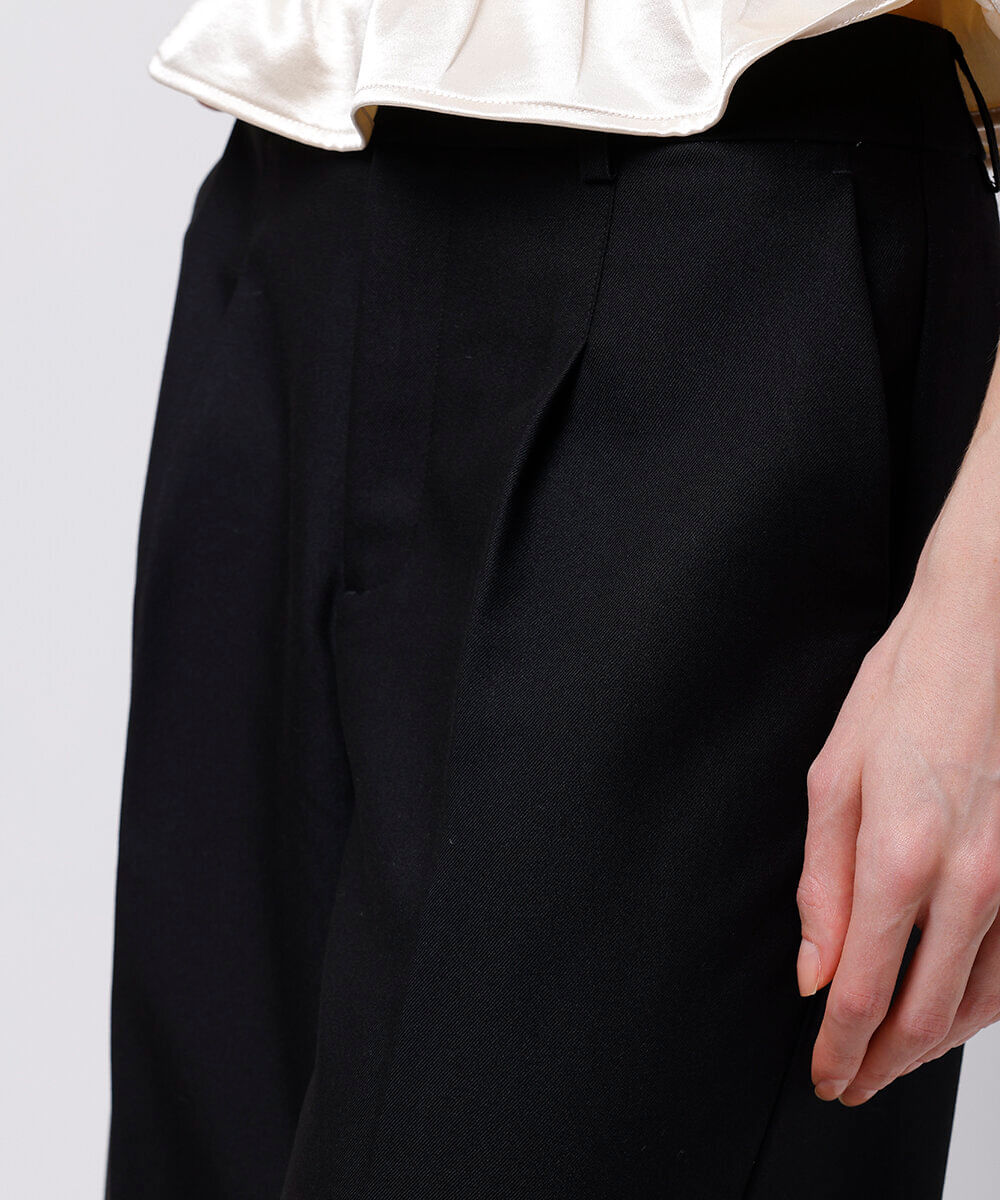 calça de alfaiataria feminina com pregas mindset preta
