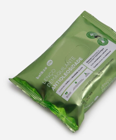 lenço de limpeza facial antioleosidade beleza cea