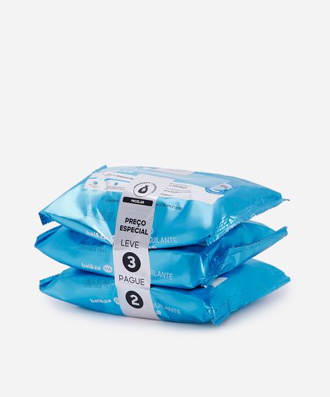 kit lenço de limpeza facial micelar beleza cea